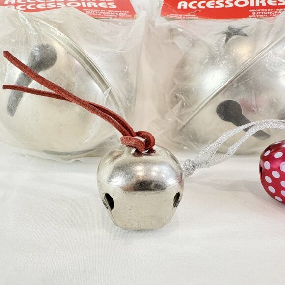 Mixed Lot Of 7 Sleigh Jingle Bells Stars New Vintage 4" + Craft Christmas Decor - Picture 3 of 5